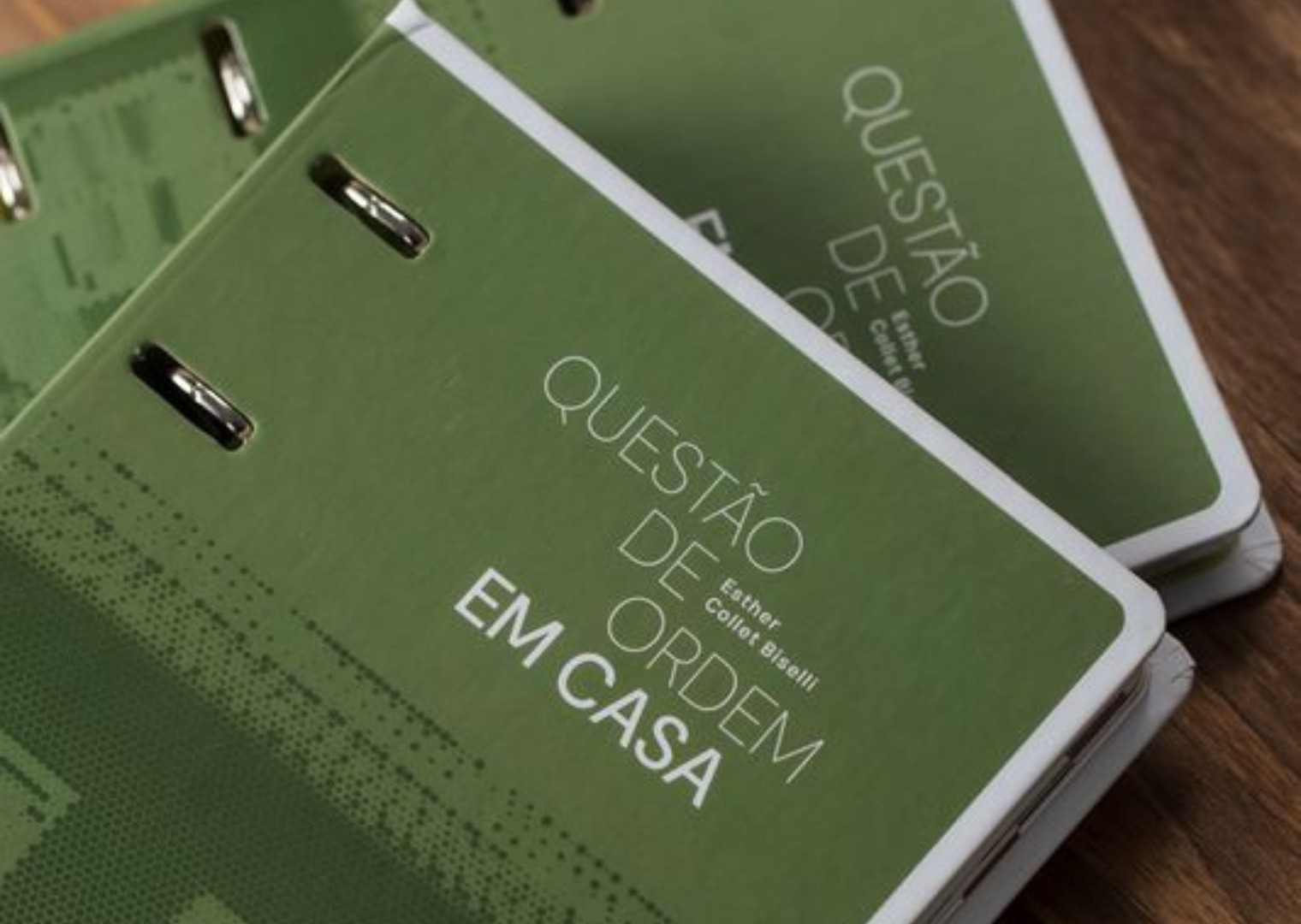 Dois livros "Questão de Ordem em Casa" sobrepostos